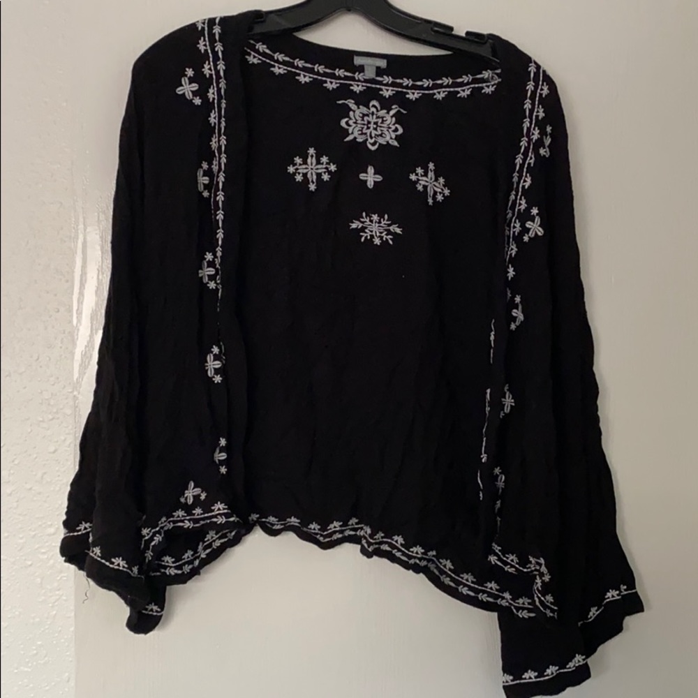 Charlotte Russe Black Mini “Kimono” Sweater